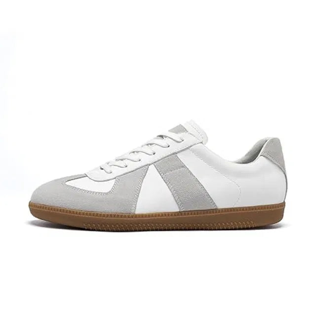 Urban Retro White Suede Sneakers