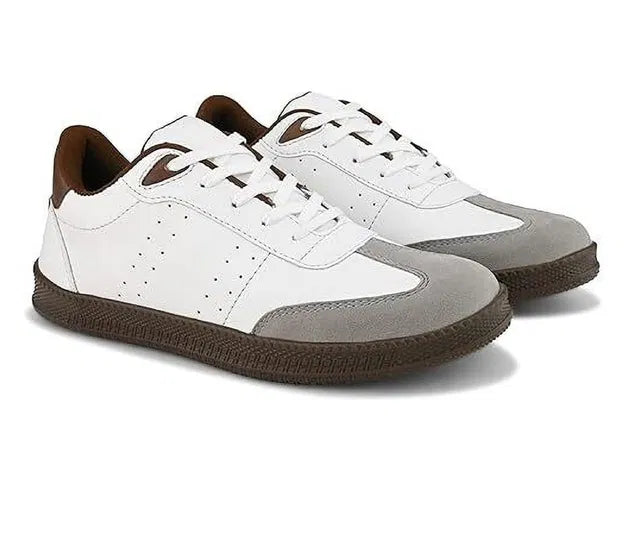 Urban Classic Contrast Sneakers – White &amp; Grey